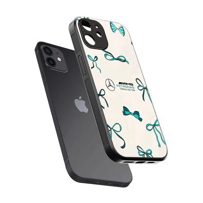 AMG X Bows sleek iphone 12 cover with tempered glass back and TPU edges