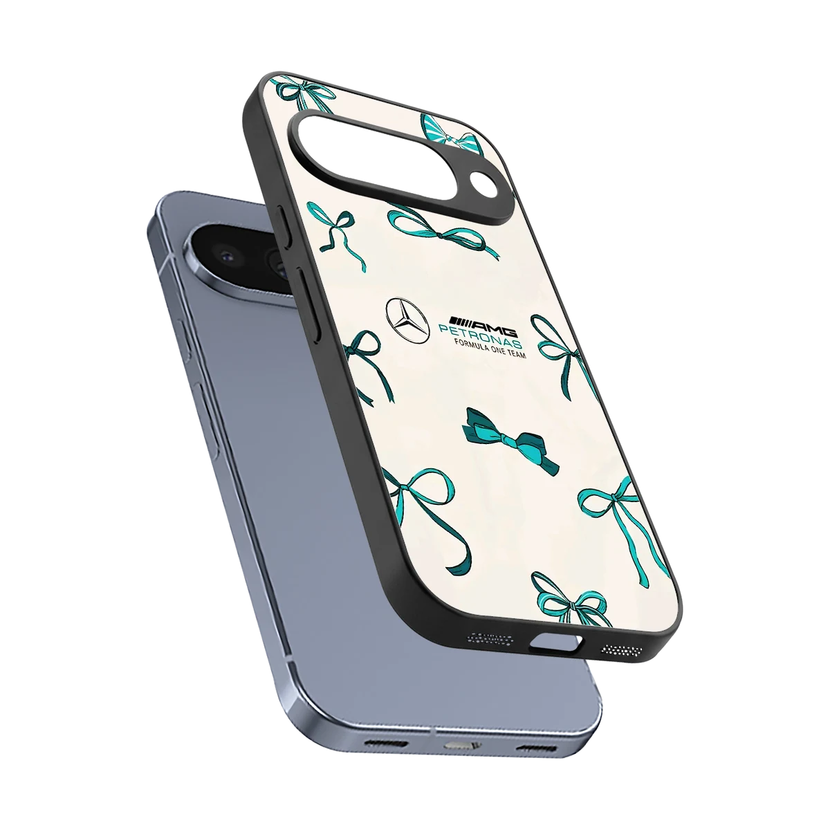 AMG X Bows sleek google pixel 10 cover with tempered glass back and TPU edges