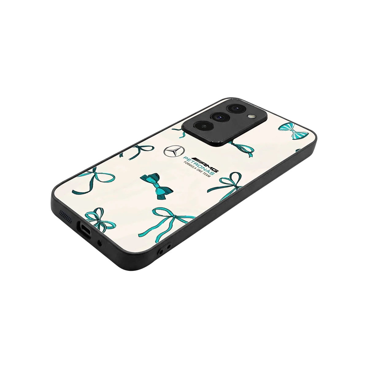 AMG X Bows stylish phone case for redmi 15 5g | glossy glass and slim fit