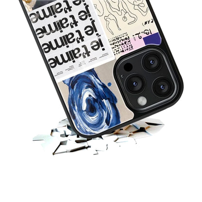 Durable Glass Back Mobile Case for iPhone, Samsung, OnePlus, Google Pixel, Redmi, Vivo, Oppo