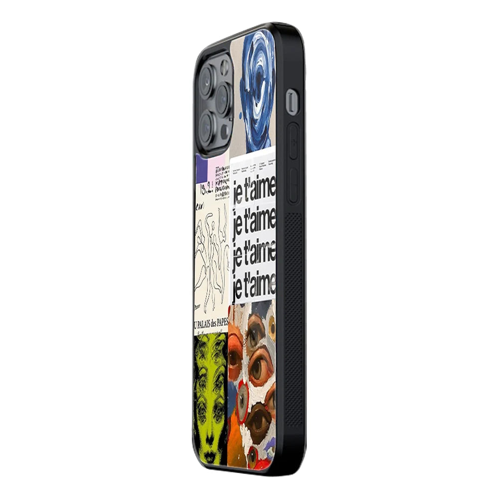 Trendy Glass Back Mobile Case for iPhone, Samsung, Redmi, OnePlus, Google Pixel, Motorola