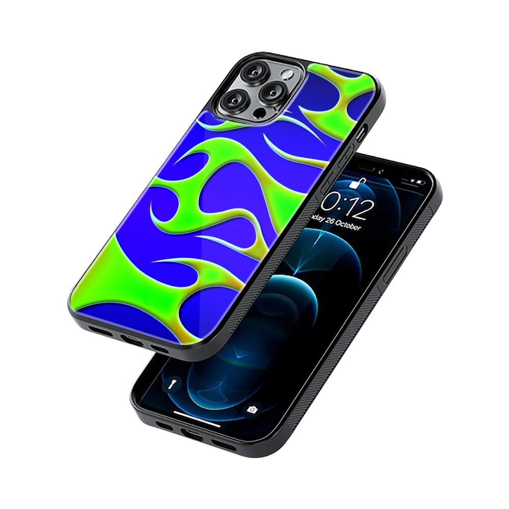 Protective Glass Back Phone Case Compatible with iPhone, Samsung, OnePlus, Pixel & More
