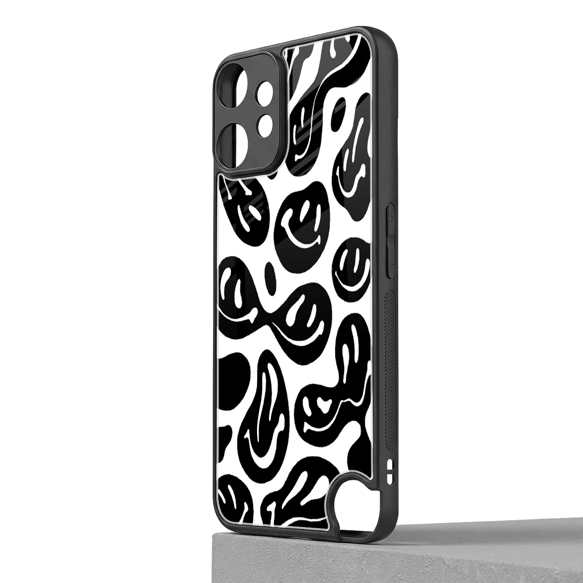 Acid Smiles BW cmf nothing phone 2 pro mobile cover | shockproof glass phone case
