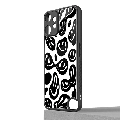 Acid Smiles BW cmf nothing phone 2 pro mobile cover | shockproof glass phone case
