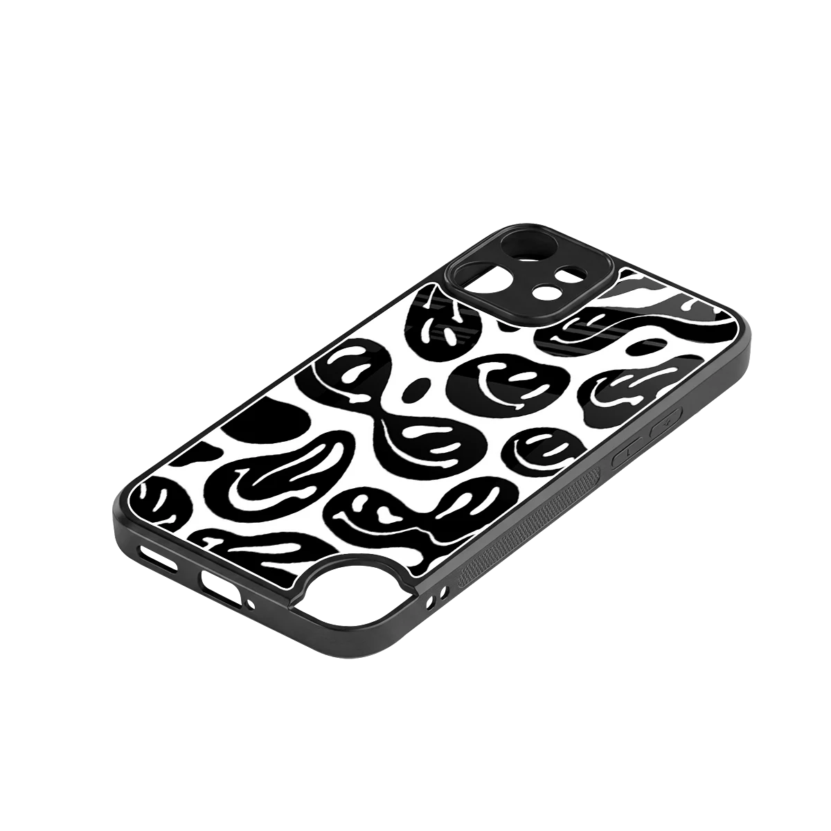 Acid Smiles BW stylish phone case for cmf nothing phone 2 pro | glossy glass and slim fit