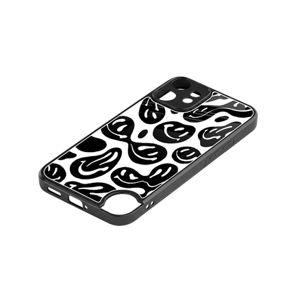 Acid Smiles BW stylish phone case for cmf nothing phone 2 pro | glossy glass and slim fit