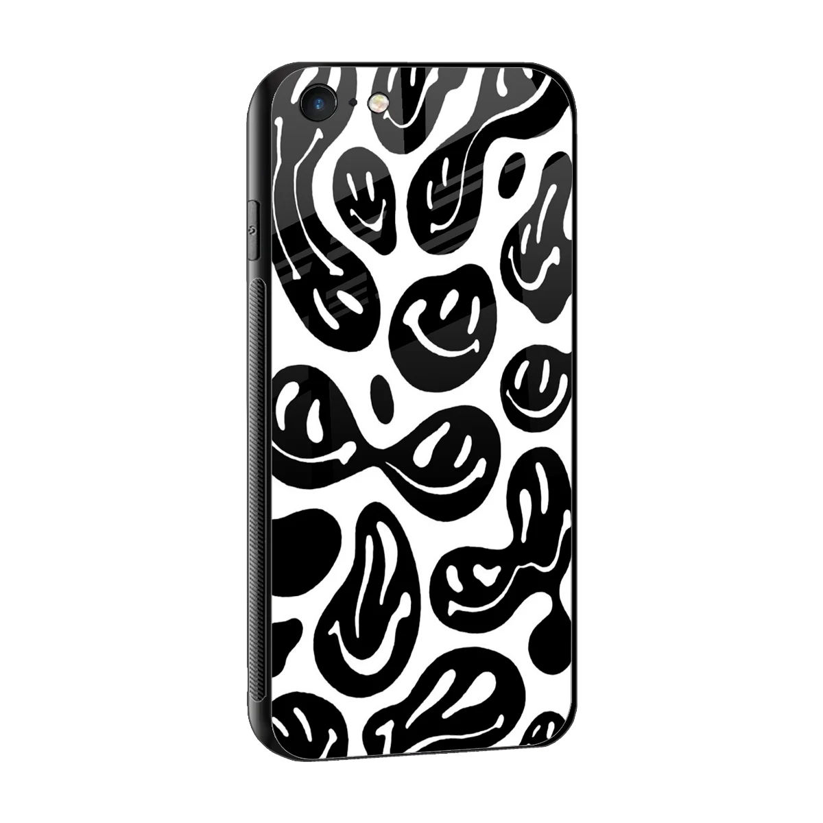 Acid Smiles BW sleek iphone 6s cover with tempered glass back and TPU edges