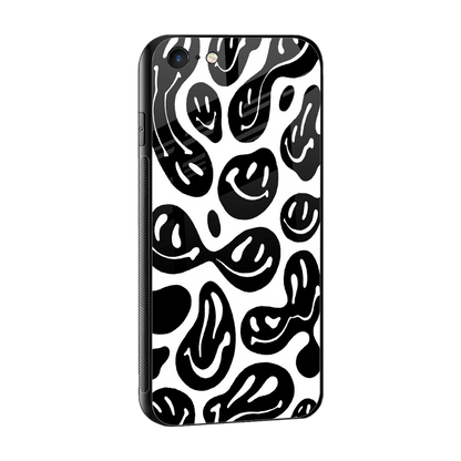 Acid Smiles BW sleek iphone 6s plus cover with tempered glass back and TPU edges