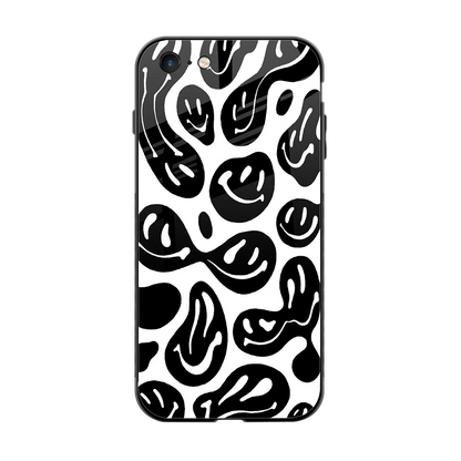 Acid Smiles BW back phone cover | glass case for iphone 6