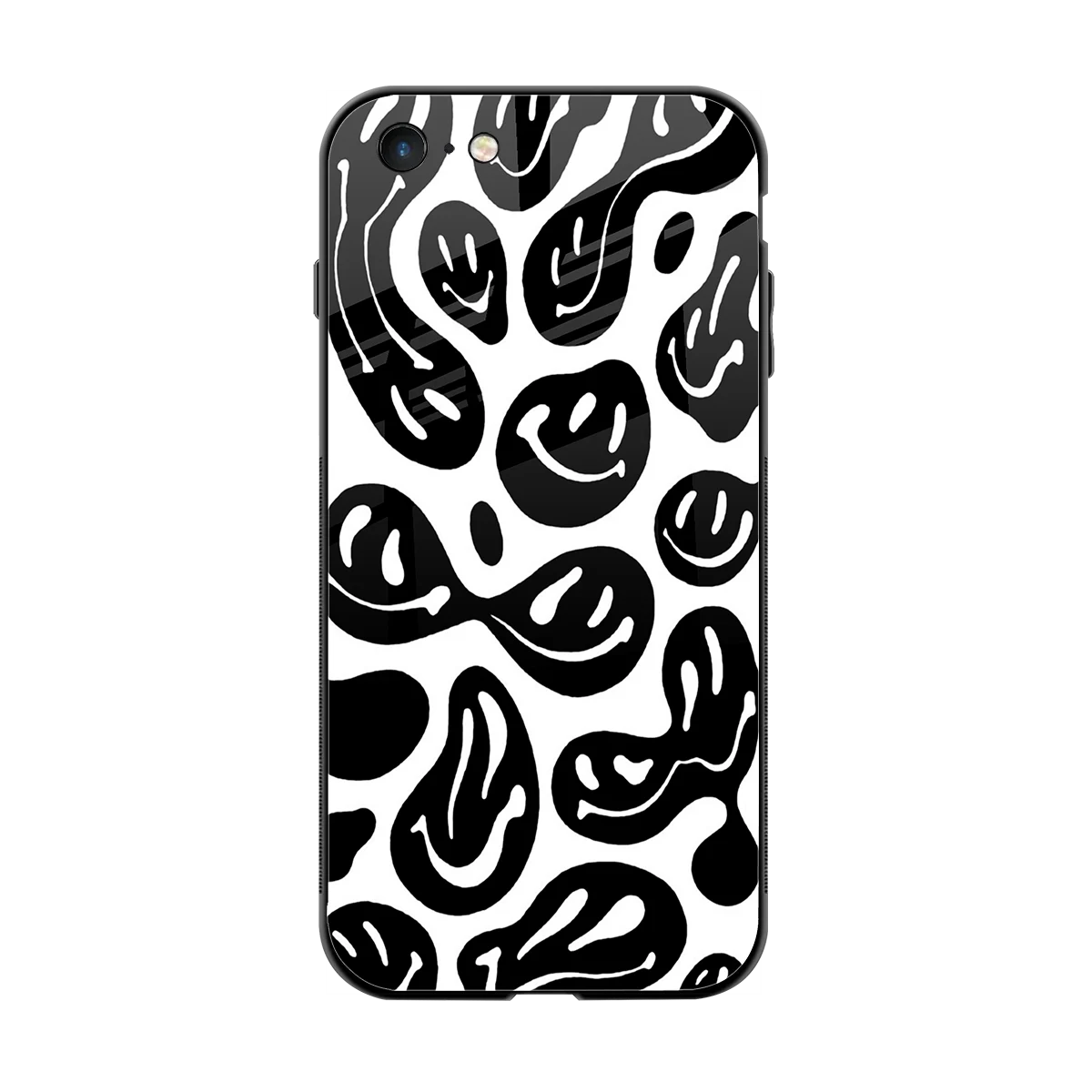 Acid Smiles BW back phone cover | glass case for iphone 6s plus
