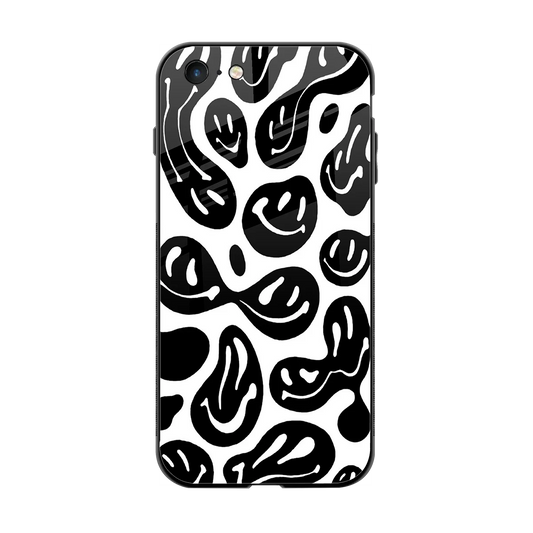 Acid Smiles BW back phone cover | glass case for iphone 6s plus