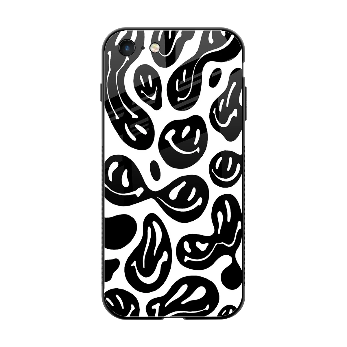 Acid Smiles BW back phone cover | glass case for iphone 7