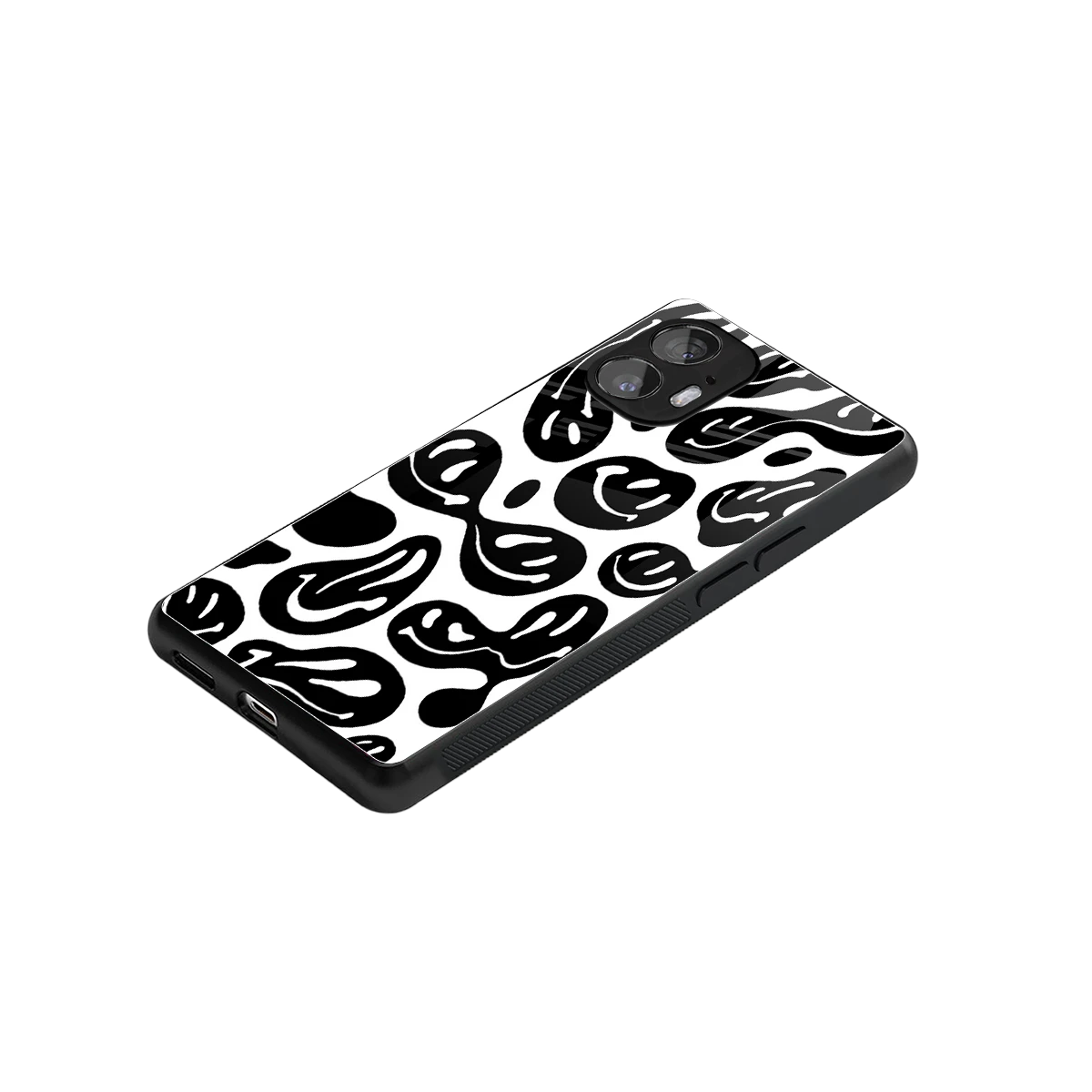 Acid Smiles BW stylish phone case for nothing phone 2 | glossy glass and slim fit