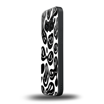 Acid Smiles BW nothing phone 2a mobile cover | shockproof glass phone case