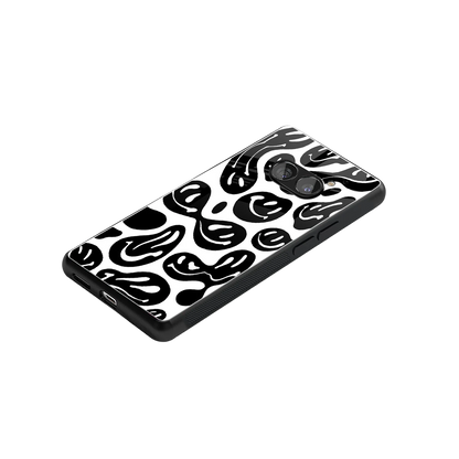 Acid Smiles BW stylish phone case for nothing phone 2a plus | glossy glass and slim fit