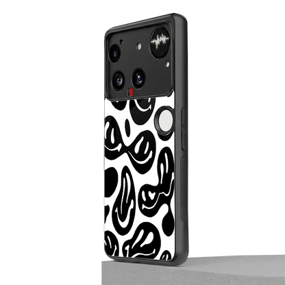 Acid Smiles BW nothing phone 3 mobile cover | shockproof glass phone case