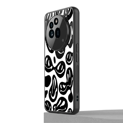 Acid Smiles BW nothing phone 3a pro mobile cover | shockproof glass phone case