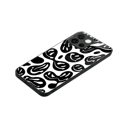 Acid Smiles BW stylish phone case for oneplus 13s | glossy glass and slim fit