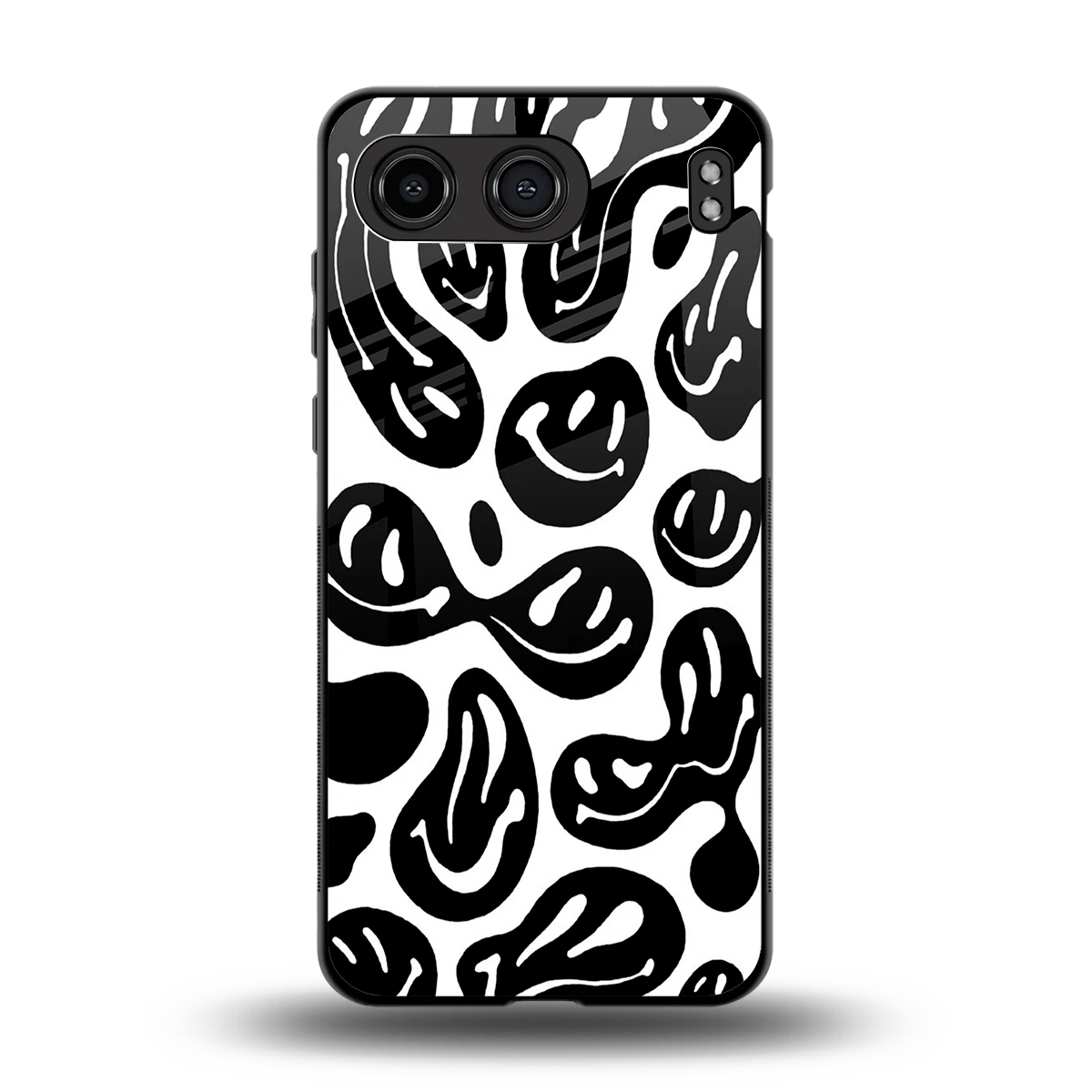Acid Smiles BW back phone cover | glass case for oneplus nord 4