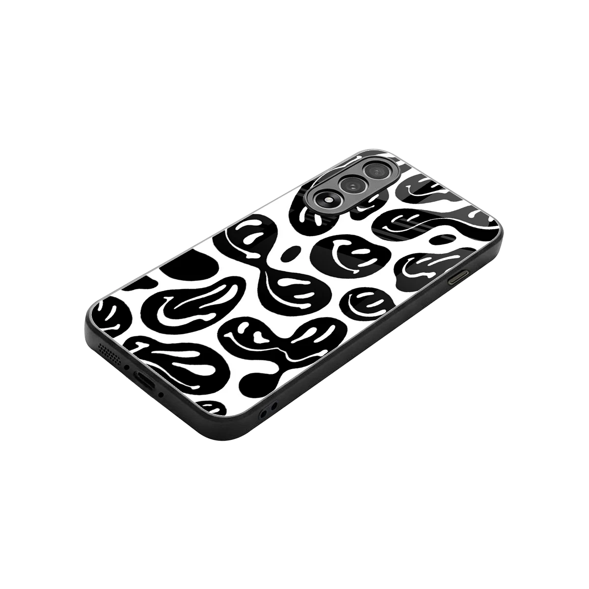 Acid Smiles BW stylish phone case for oneplus nord 5 | glossy glass and slim fit