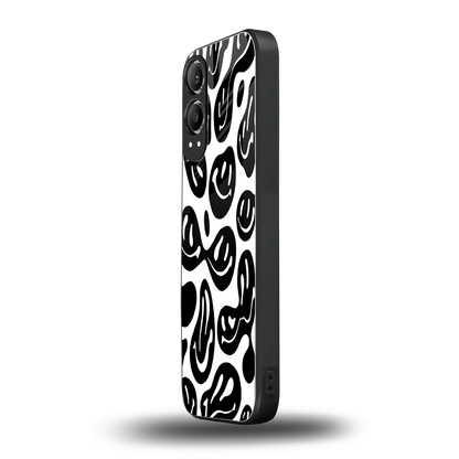 Acid Smiles BW oneplus nord ce 4 lite mobile cover | shockproof glass phone case