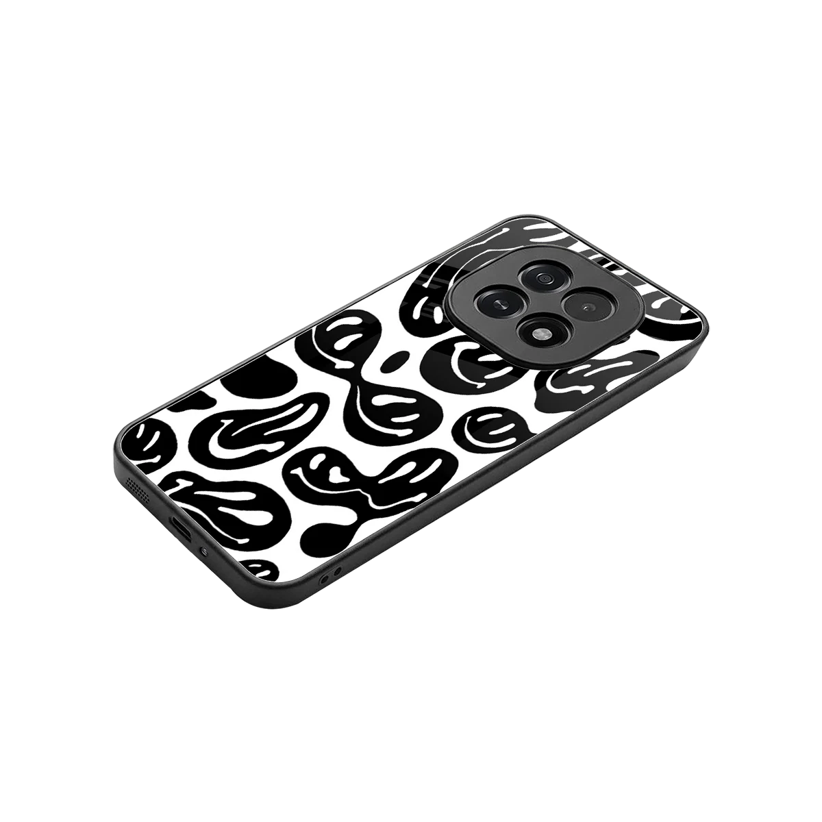 Acid Smiles BW stylish phone case for oppo f29 5g | glossy glass and slim fit