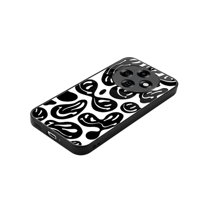 Acid Smiles BW stylish phone case for oppo f31 pro 5g | glossy glass and slim fit