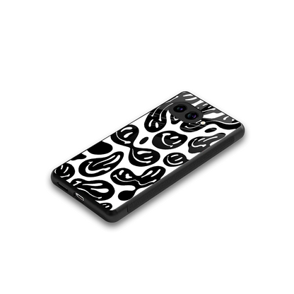 Acid Smiles BW stylish phone case for google pixel 10a | glossy glass and slim fit