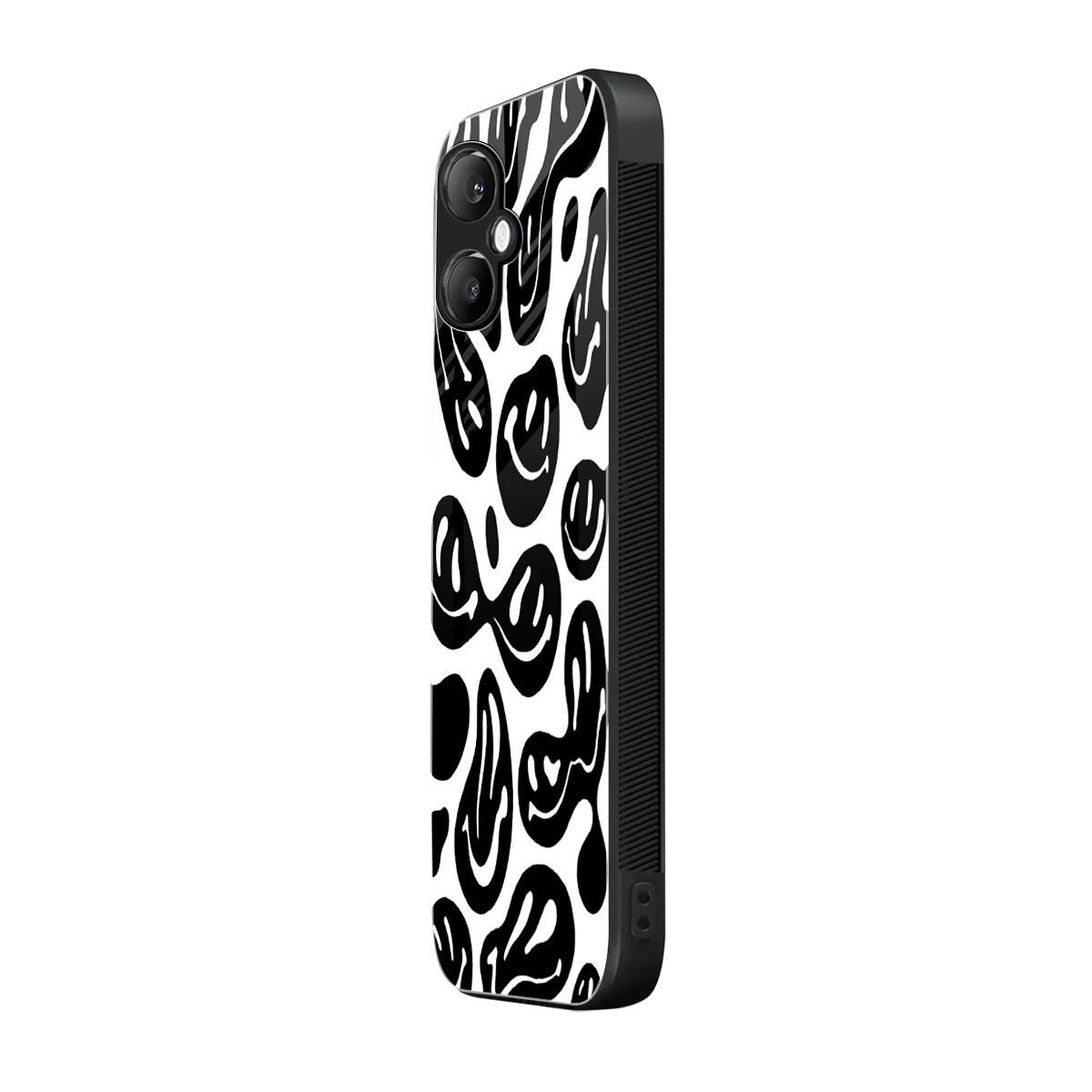 Acid Smiles BW samsung galaxy a06 5g mobile cover | shockproof glass phone case