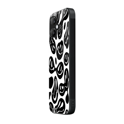 Acid Smiles BW samsung galaxy a06 5g mobile cover | shockproof glass phone case