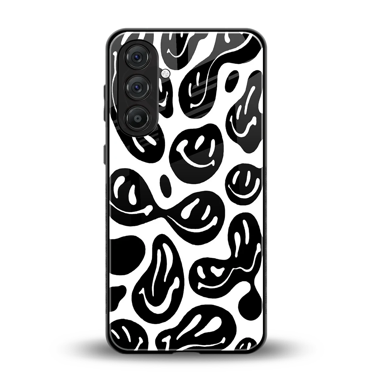 Acid Smiles BW back phone cover | glass case for samsung galaxy a37 5g
