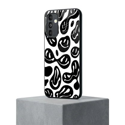 Acid Smiles BW samsung galaxy m14 5g mobile cover | shockproof glass phone case