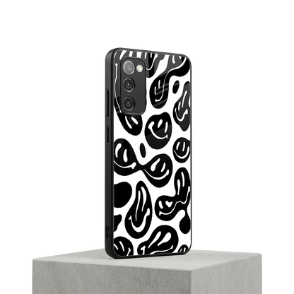 Acid Smiles BW samsung galaxy s20 fe mobile cover | shockproof glass phone case