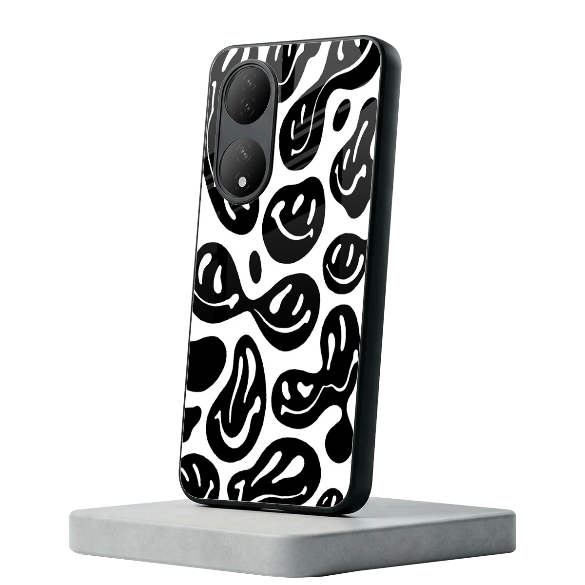 Acid Smiles BW Vivo-y100 mobile cover | shockproof glass phone case