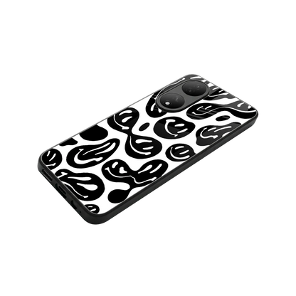 Acid Smiles BW stylish phone case for Vivo-y100 | glossy glass and slim fit