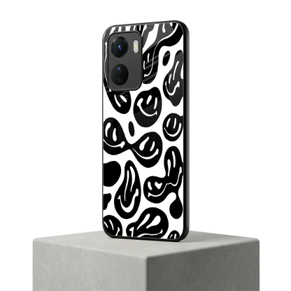 Acid Smiles BW vivo y16 mobile cover | shockproof glass phone case