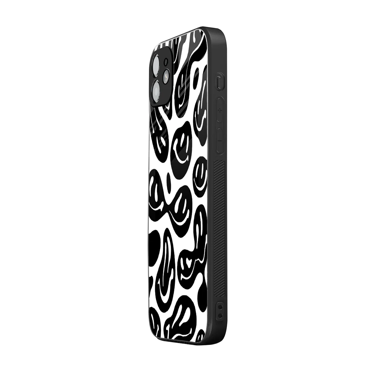Acid Smiles BW iphone 11 mobile cover | shockproof glass phone case