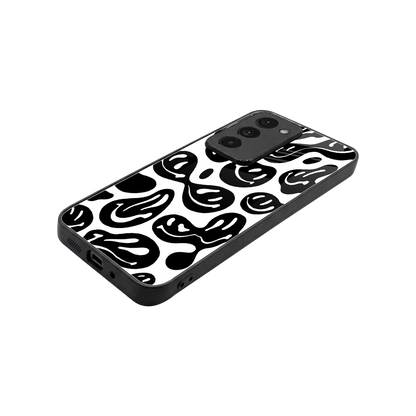 Acid Smiles BW stylish phone case for redmi 15 5g | glossy glass and slim fit