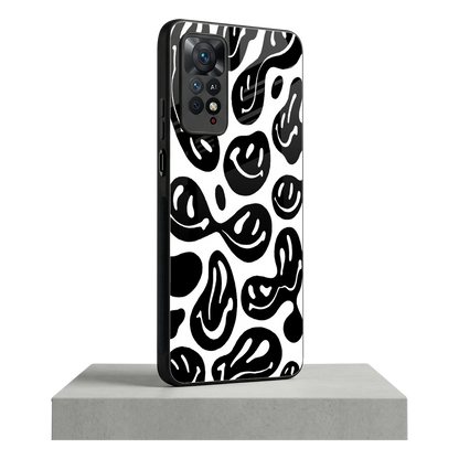 Acid Smiles BW redmi note 11 pro mobile cover | shockproof glass phone case
