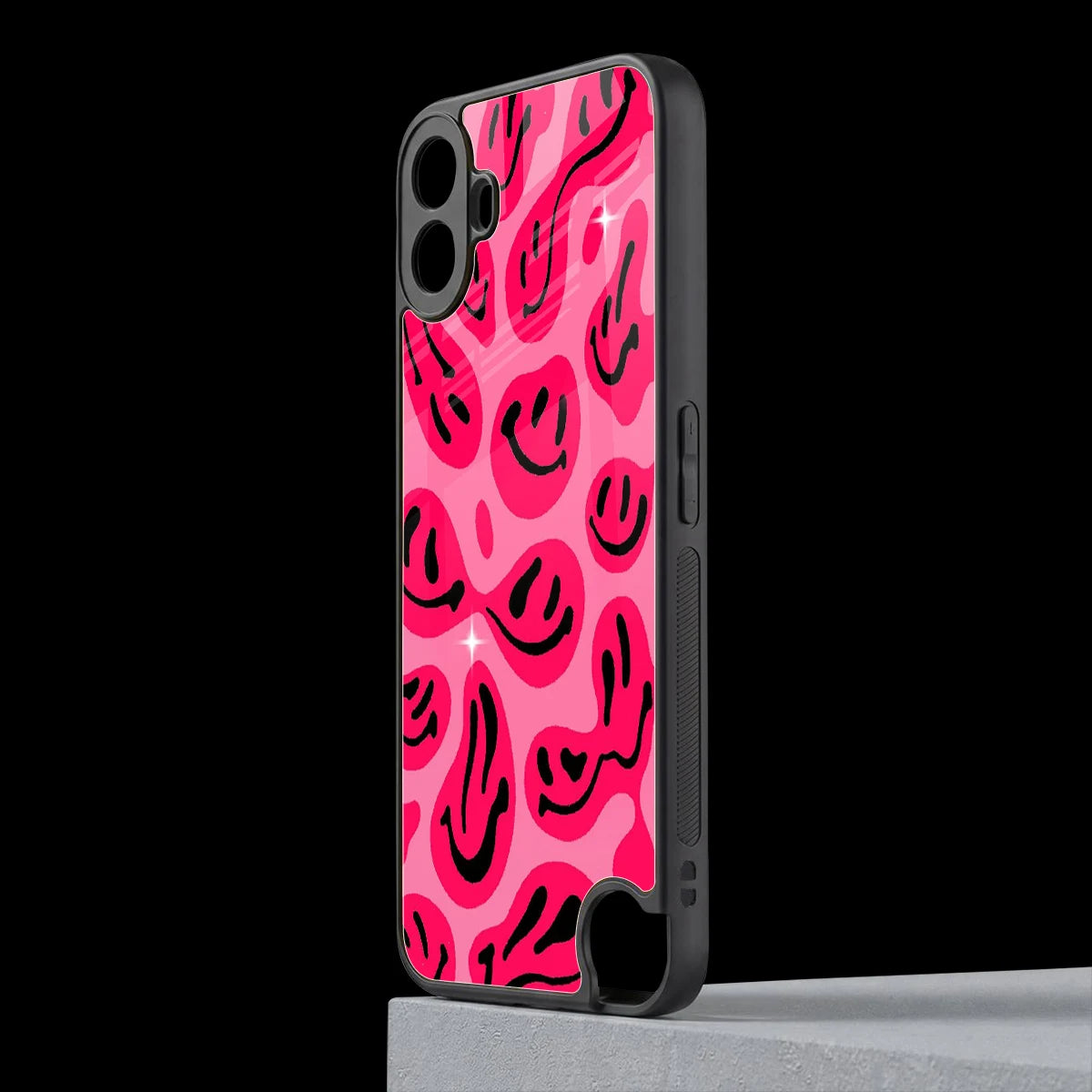 Acid Smiles Pink cmf nothing phone 1 mobile cover | shockproof glass phone case
