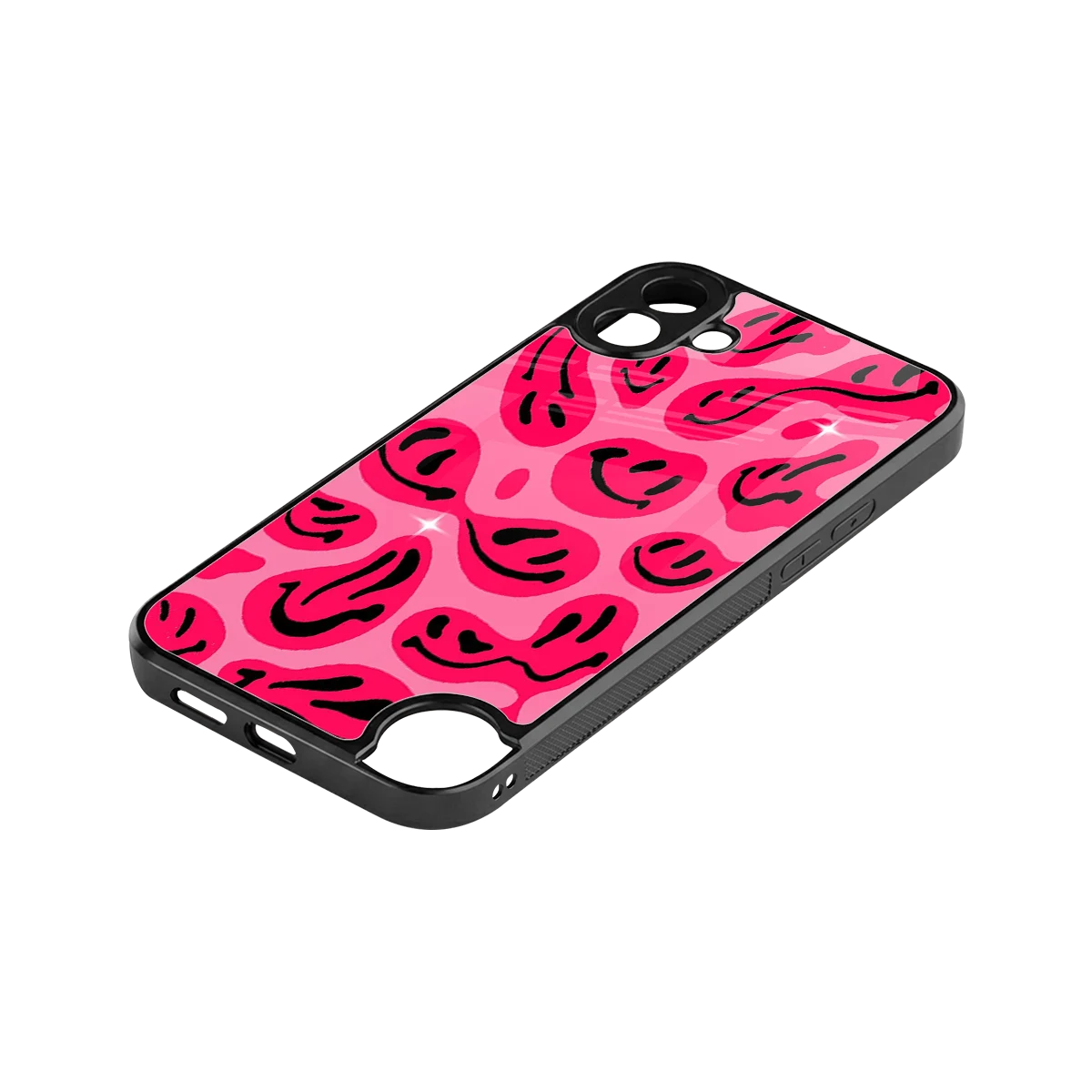 Acid Smiles Pink stylish phone case for cmf nothing phone 1 | glossy glass and slim fit