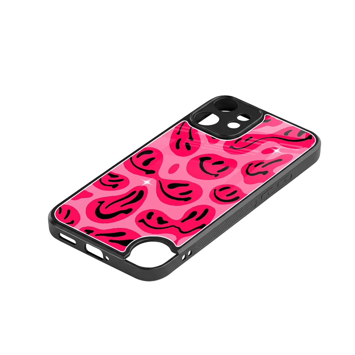 Acid Smiles Pink stylish phone case for cmf nothing phone 2 pro | glossy glass and slim fit