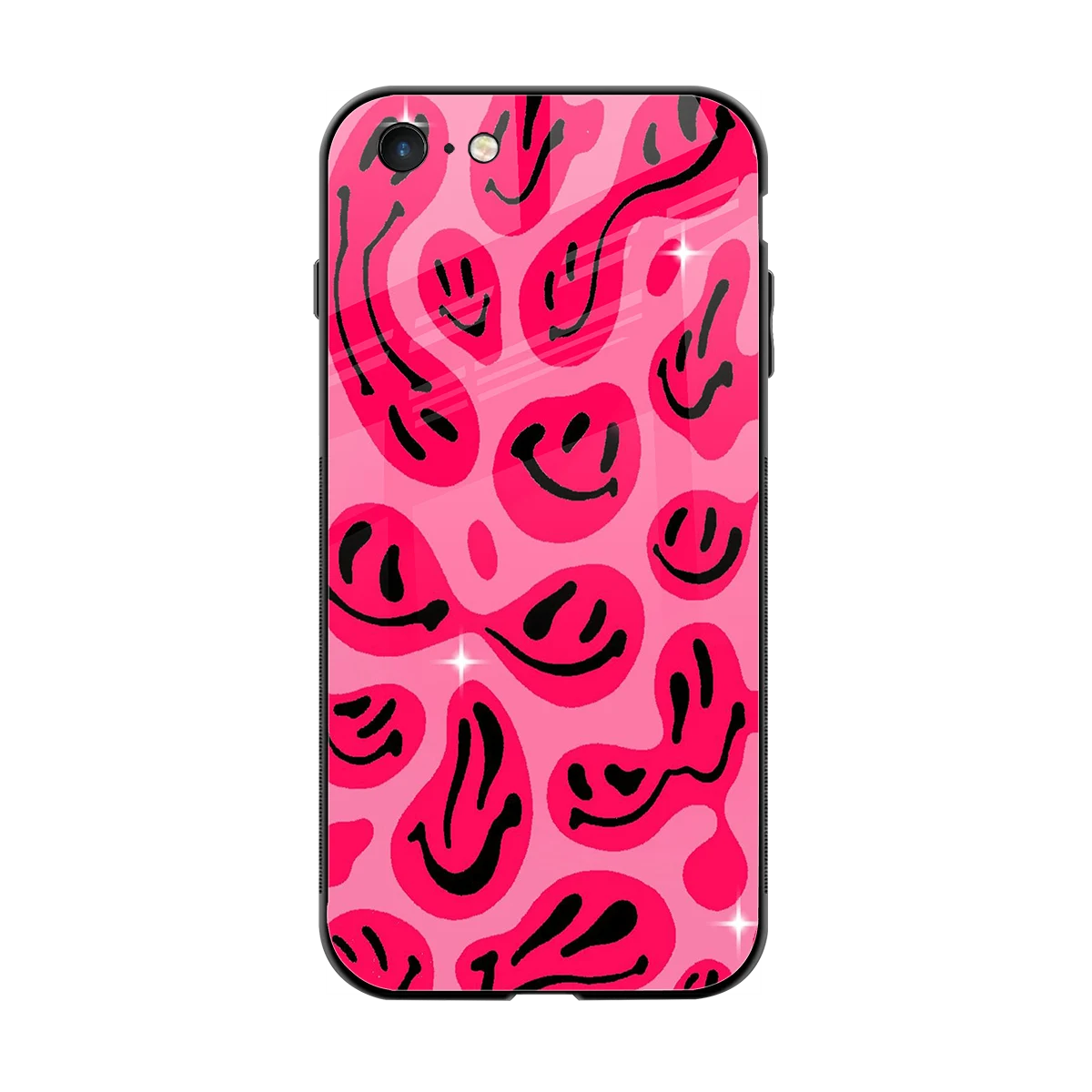 Acid Smiles Pink back phone cover | glass case for iphone 6s