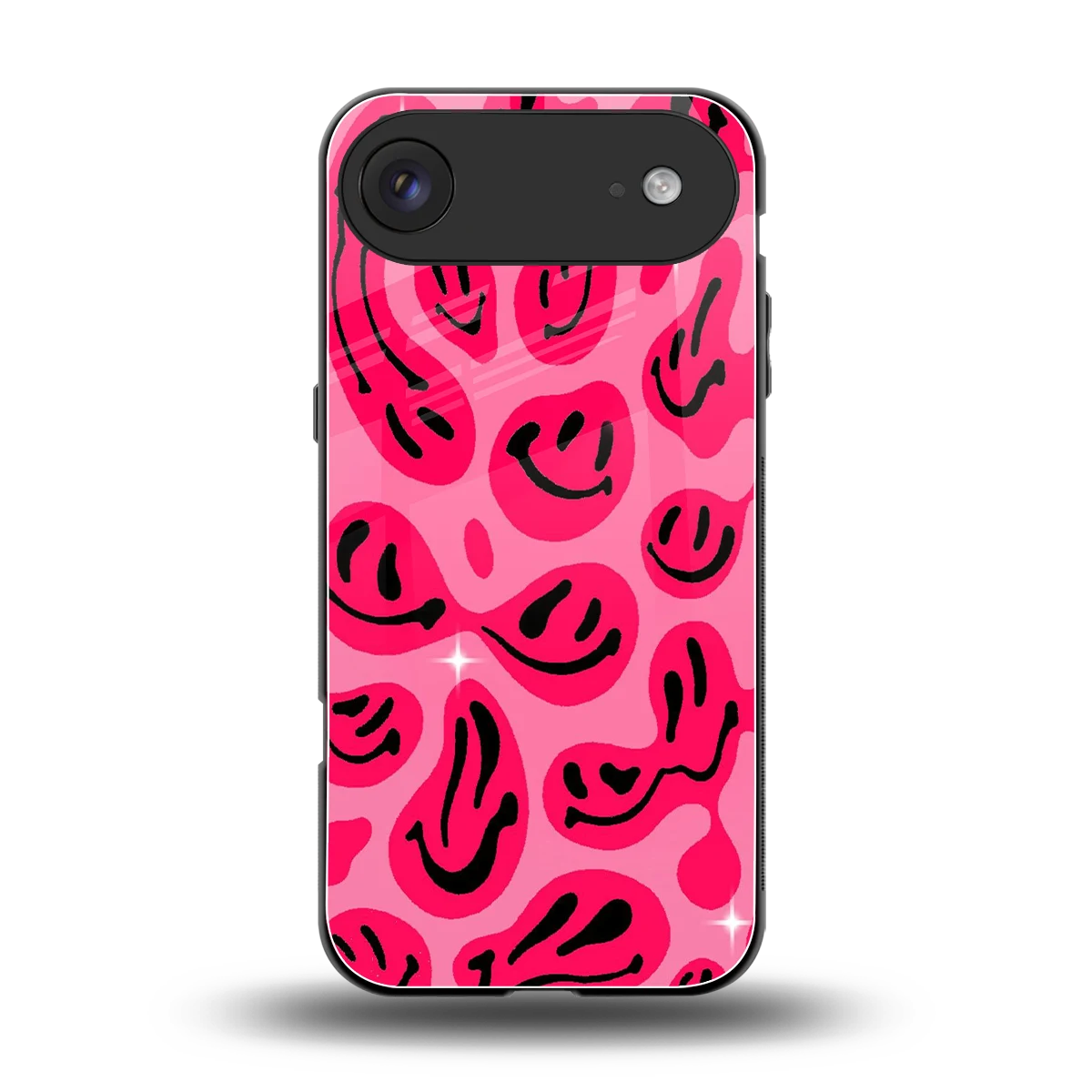 Acid Smiles Pink back phone cover | glass case for iphone air