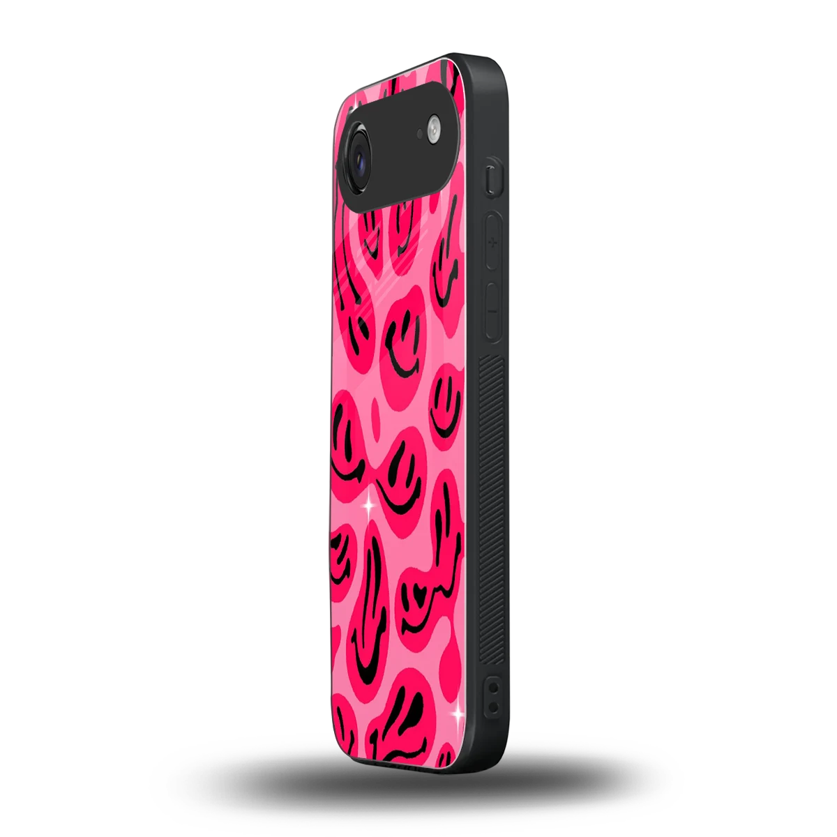 Acid Smiles Pink iphone air mobile cover | shockproof glass phone case