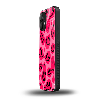 Acid Smiles Pink nothing phone 2 mobile cover | shockproof glass phone case
