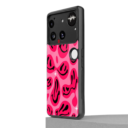 Acid Smiles Pink nothing phone 3 mobile cover | shockproof glass phone case