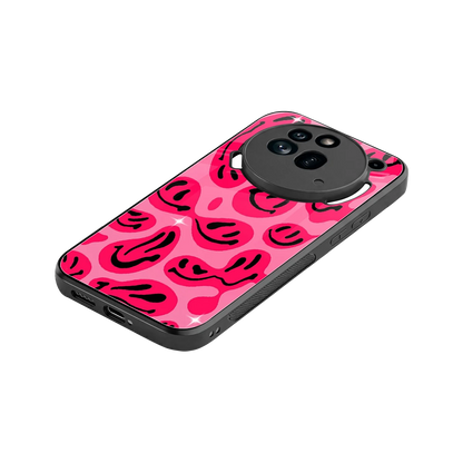 Acid Smiles Pink stylish phone case for nothing phone 3a pro | glossy glass and slim fit
