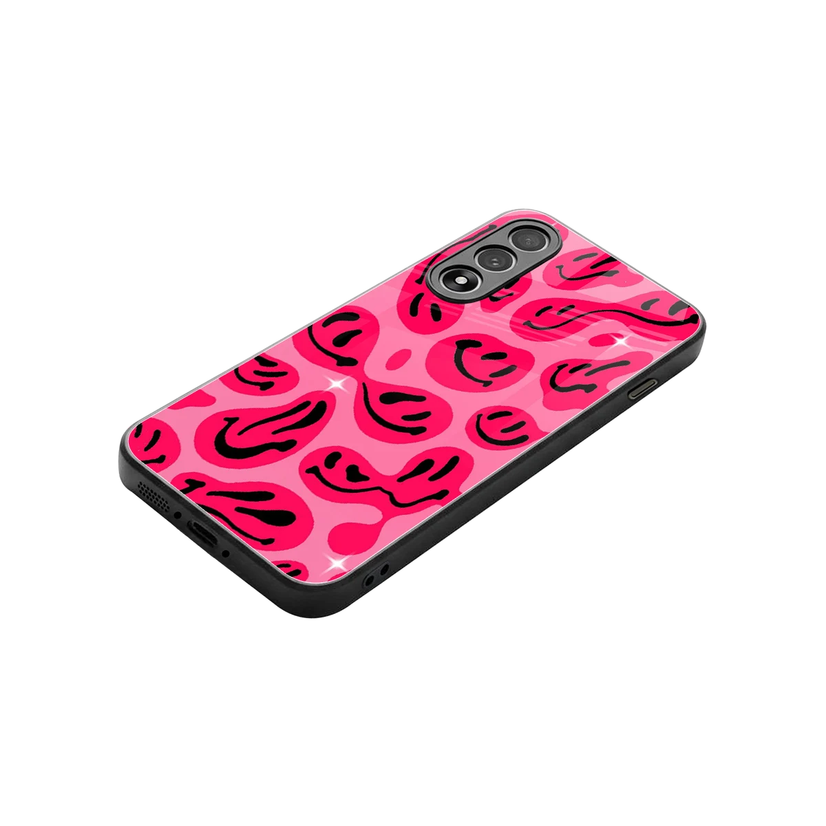 Acid Smiles Pink stylish phone case for oneplus nord 5 | glossy glass and slim fit