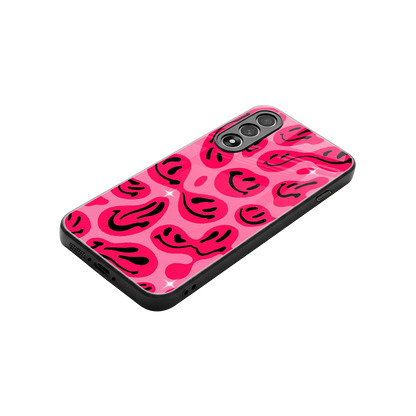 Acid Smiles Pink stylish phone case for oneplus nord 5 | glossy glass and slim fit